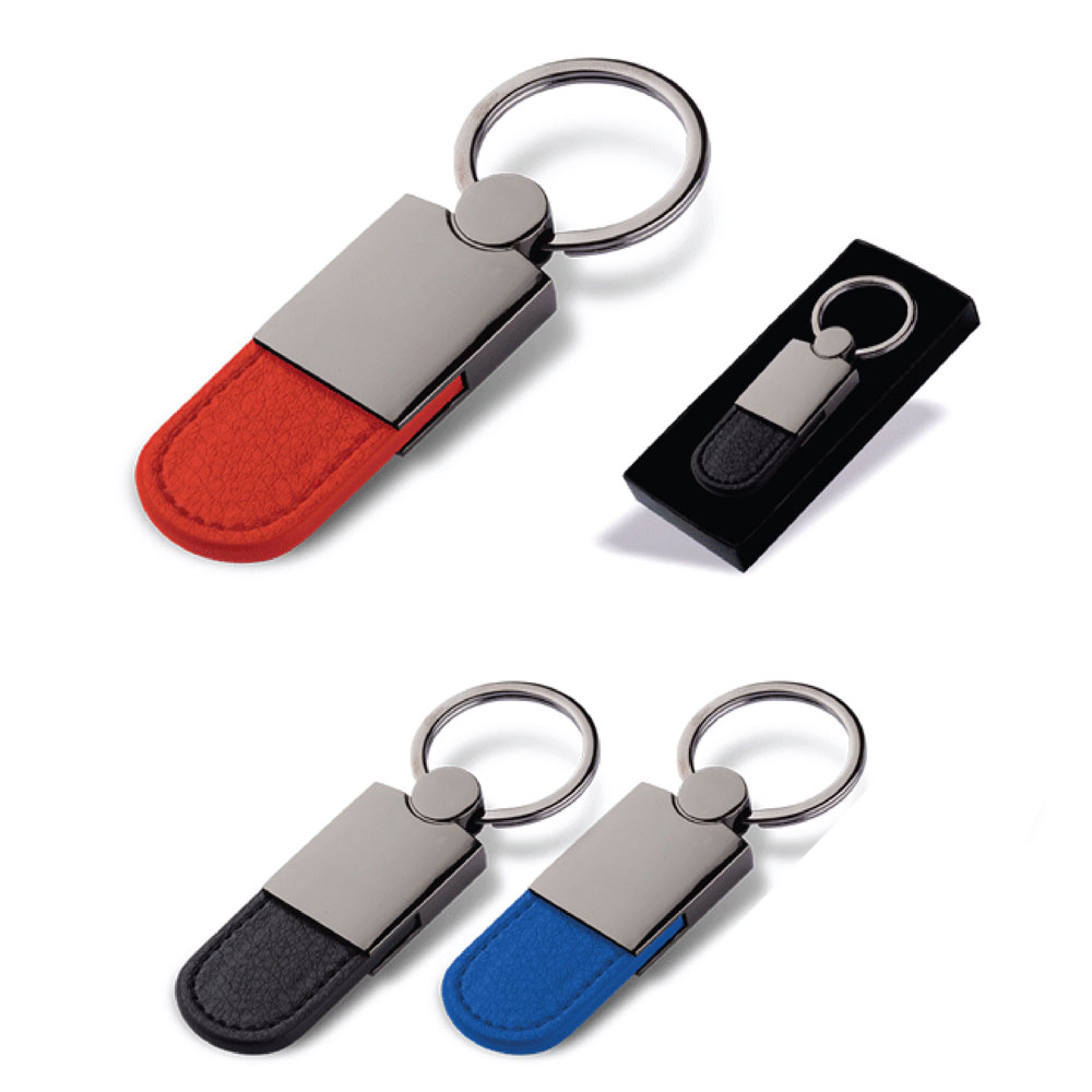 Promosyon Anahtarlık AN-115 | Logo Baskılı Metal Deri Anahtarlık