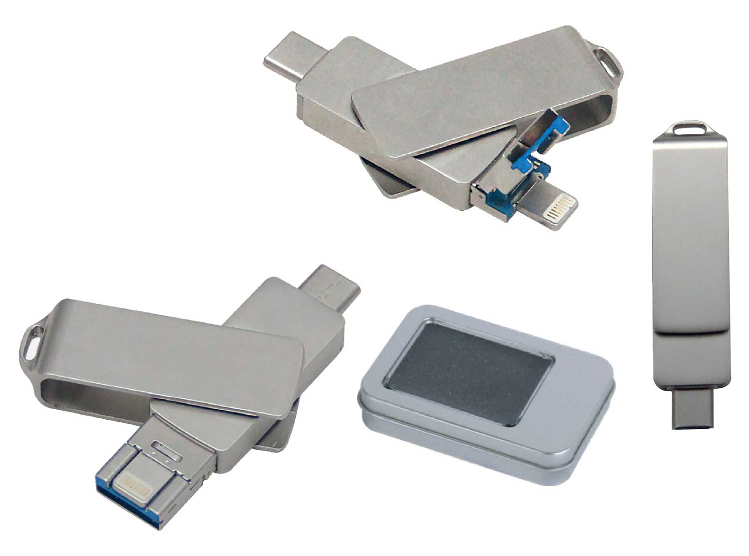 Promosyon Çift Uçlu Metal USB Bellek UB-400