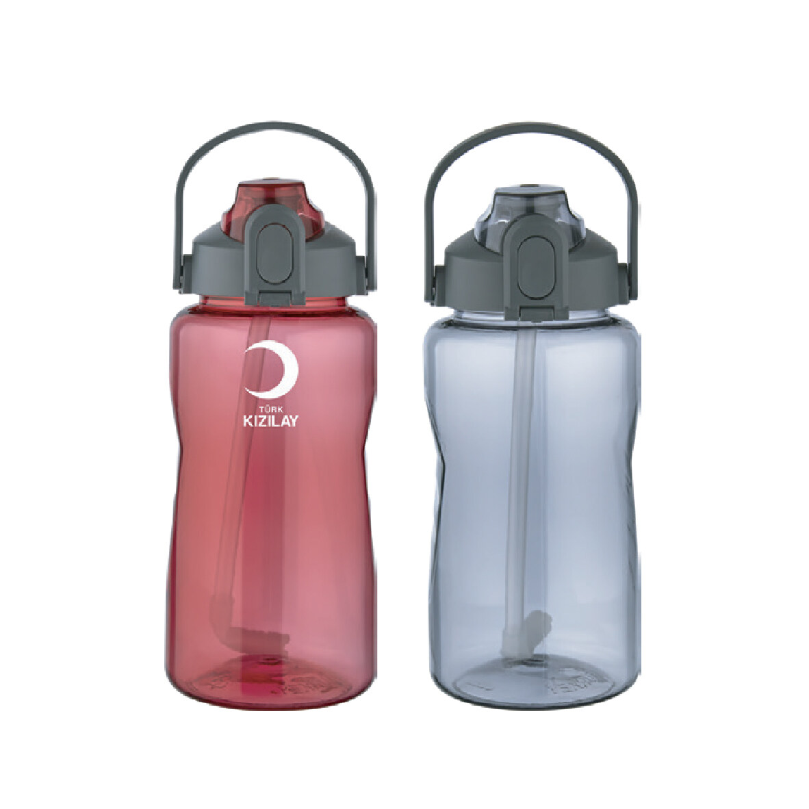 Promosyon Emzikli Matara 1500 ml TK-385 | Büyük Hacimli BPA İçermeyen Spor Matara