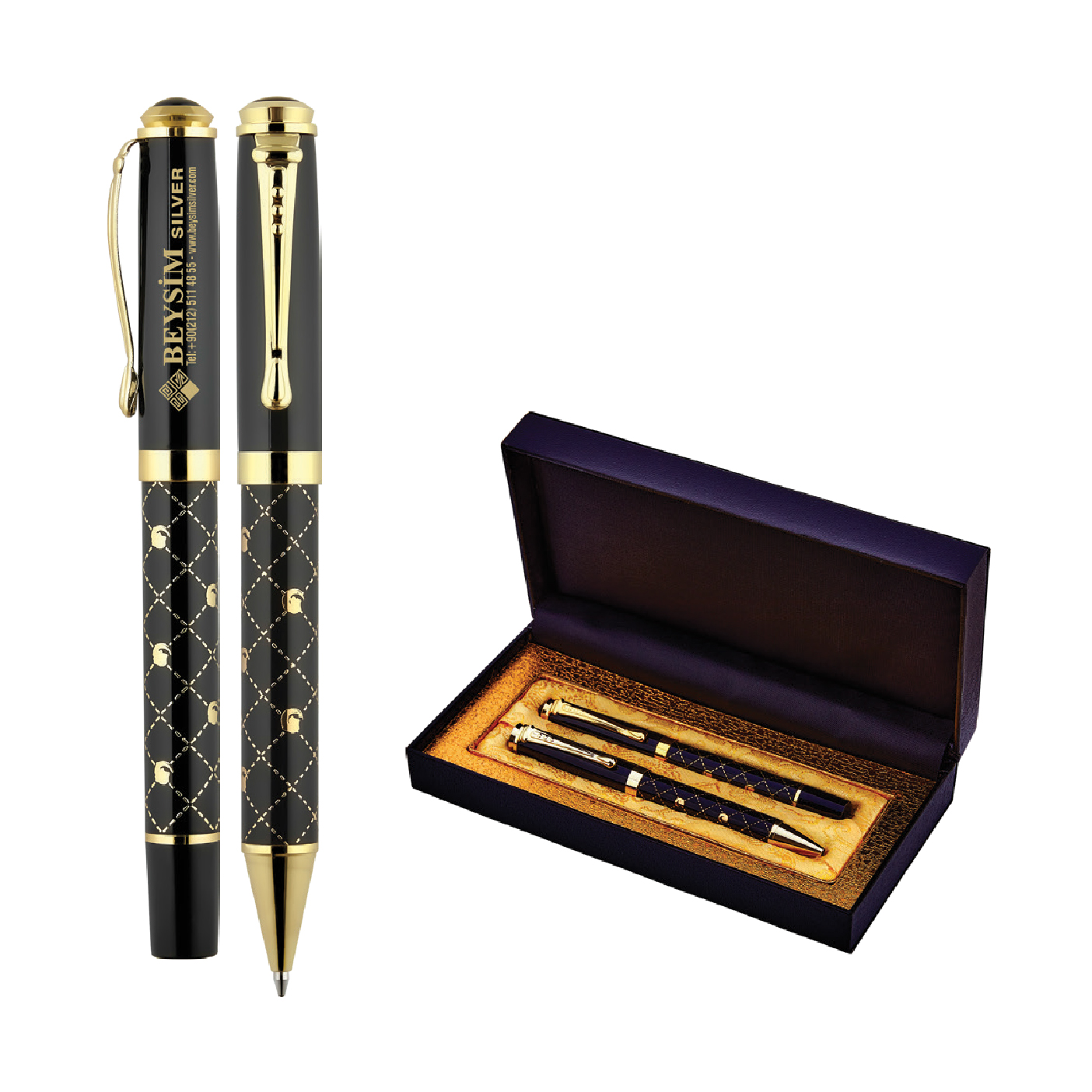 Promosyon Kalem Seti KS-120 | Lazer Baskılı Kutulu Model