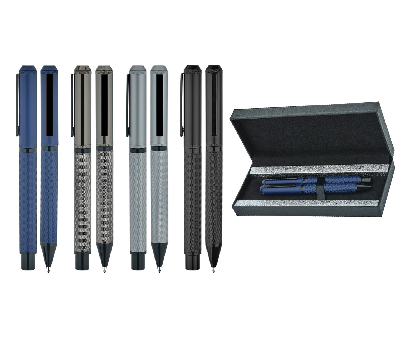 Promosyon Kalem Seti KS-140 | Lazer Baskılı Kutulu Model