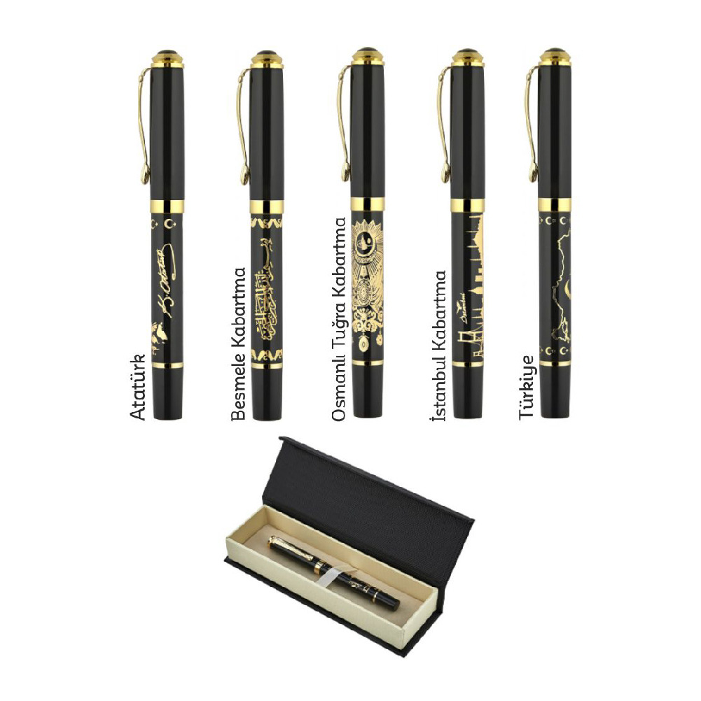Promosyon Kalem Seti KS-235 | Özel Tasarım Lazer Baskılı Metal Kalem