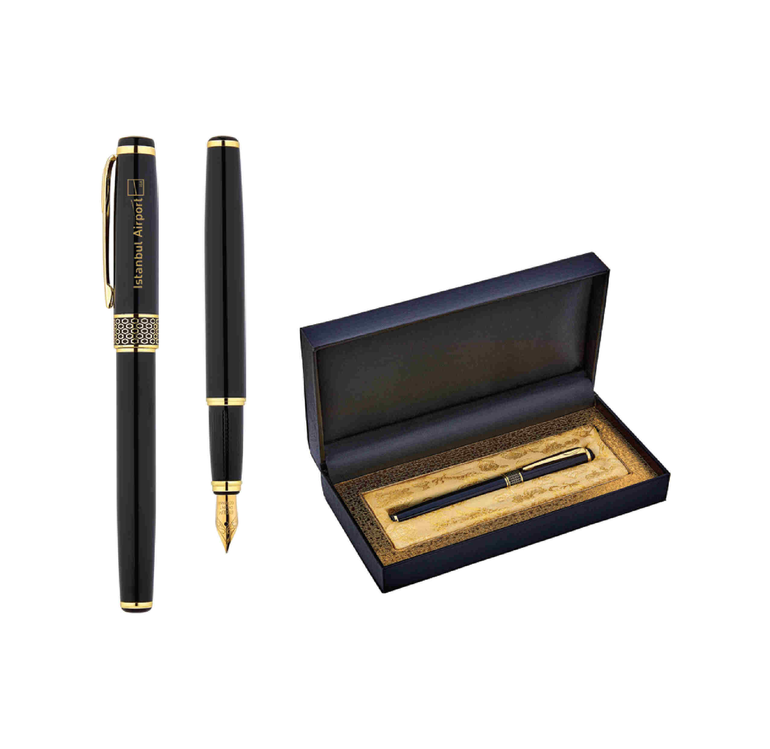 Promosyon Dolma Kalem Seti KS-240 | Lazer Baskılı Kutulu Model