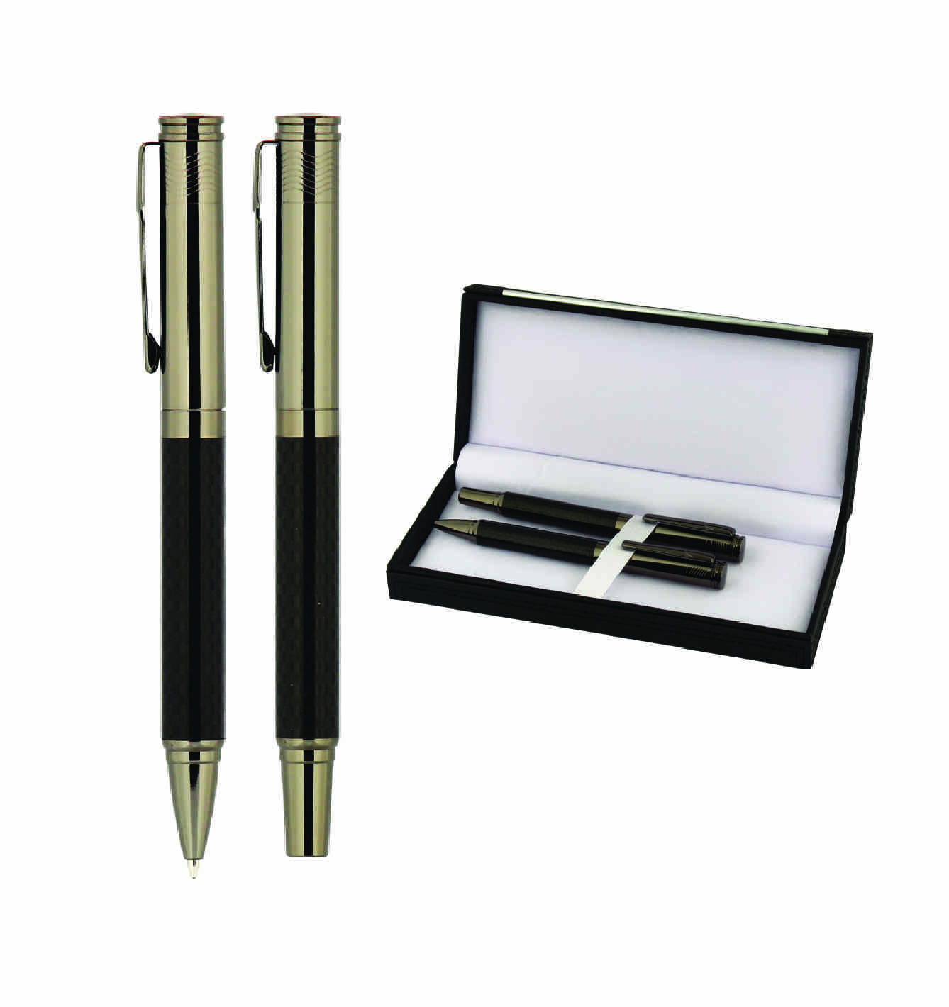 Promosyon Kalem Seti KS-270 | Klasik Metal Roller & Tükenmez Kalem Seti