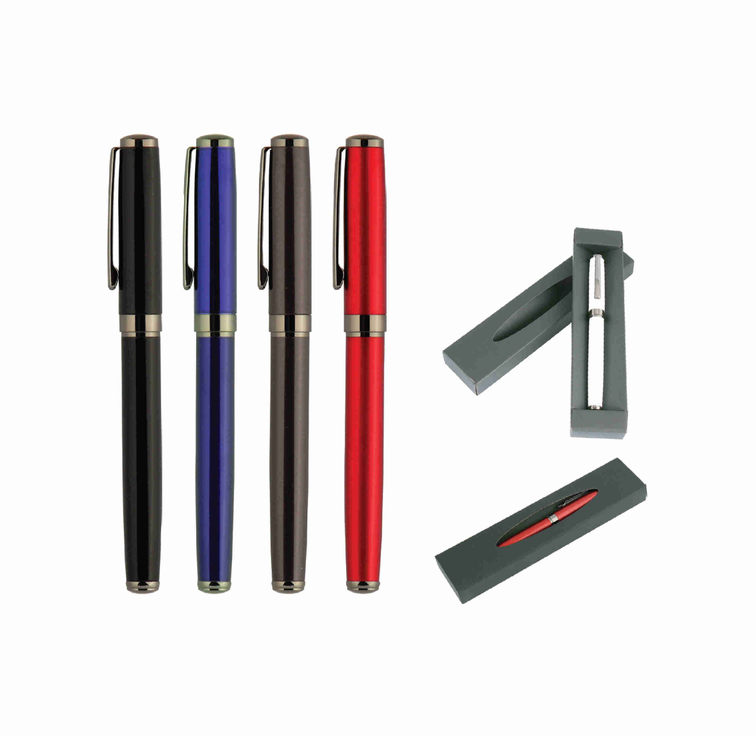Promosyon Kalem Seti KS-310 | Tekli Kutulu Metal Promosyon Kalem