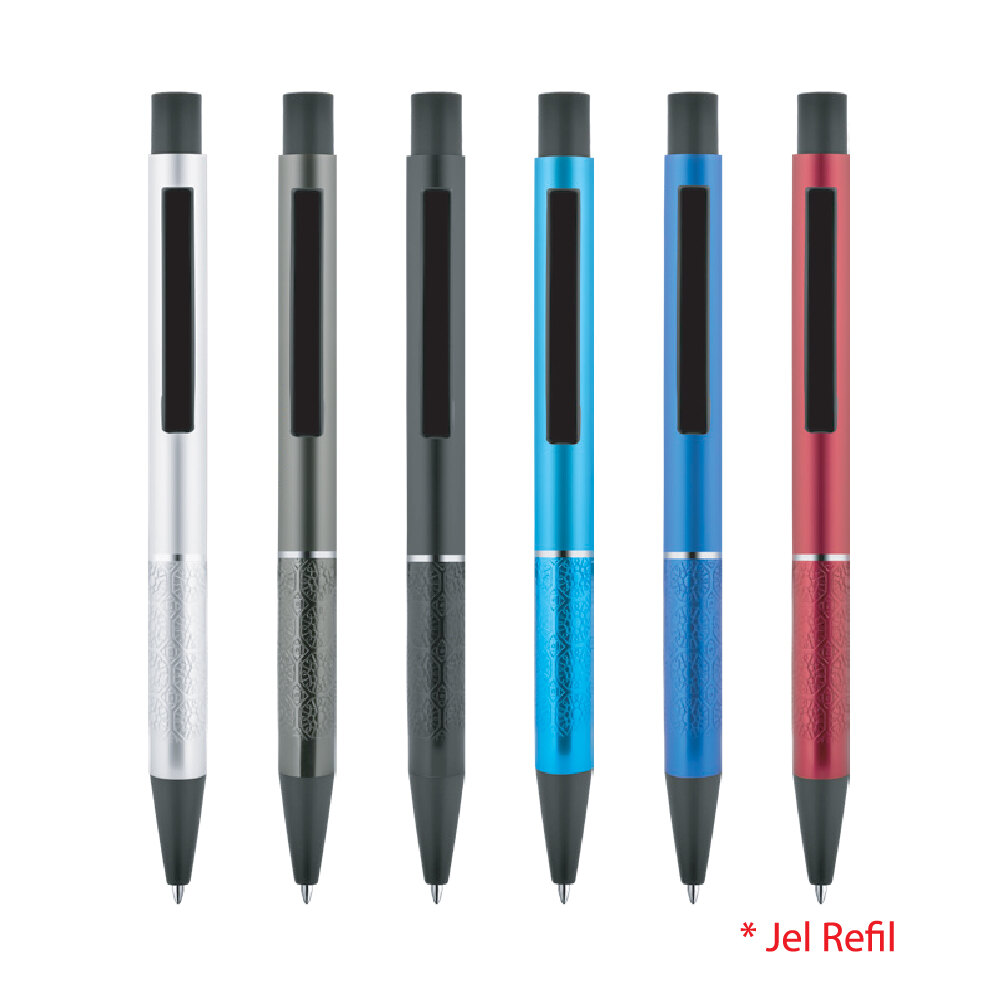 Promosyon Metal Kalem MK-120 | 0.7 Uç Jel Refilli Logo Baskılı İmza Kalemi