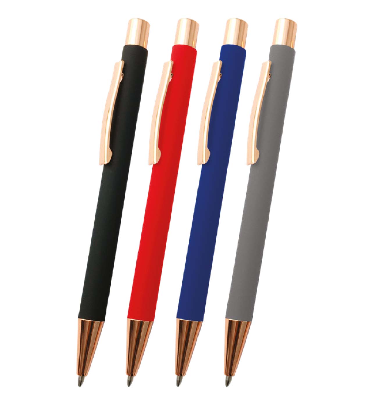 Promosyon Metal Kalem MK-205 | Rose Gold Detaylı Logo Baskılı Premium Kalem