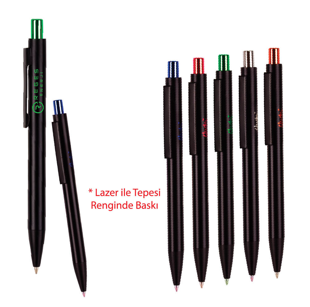 Promosyon Metal Kalem MK-230 | Renkli Lazer Baskılı Premium Metal Kalem