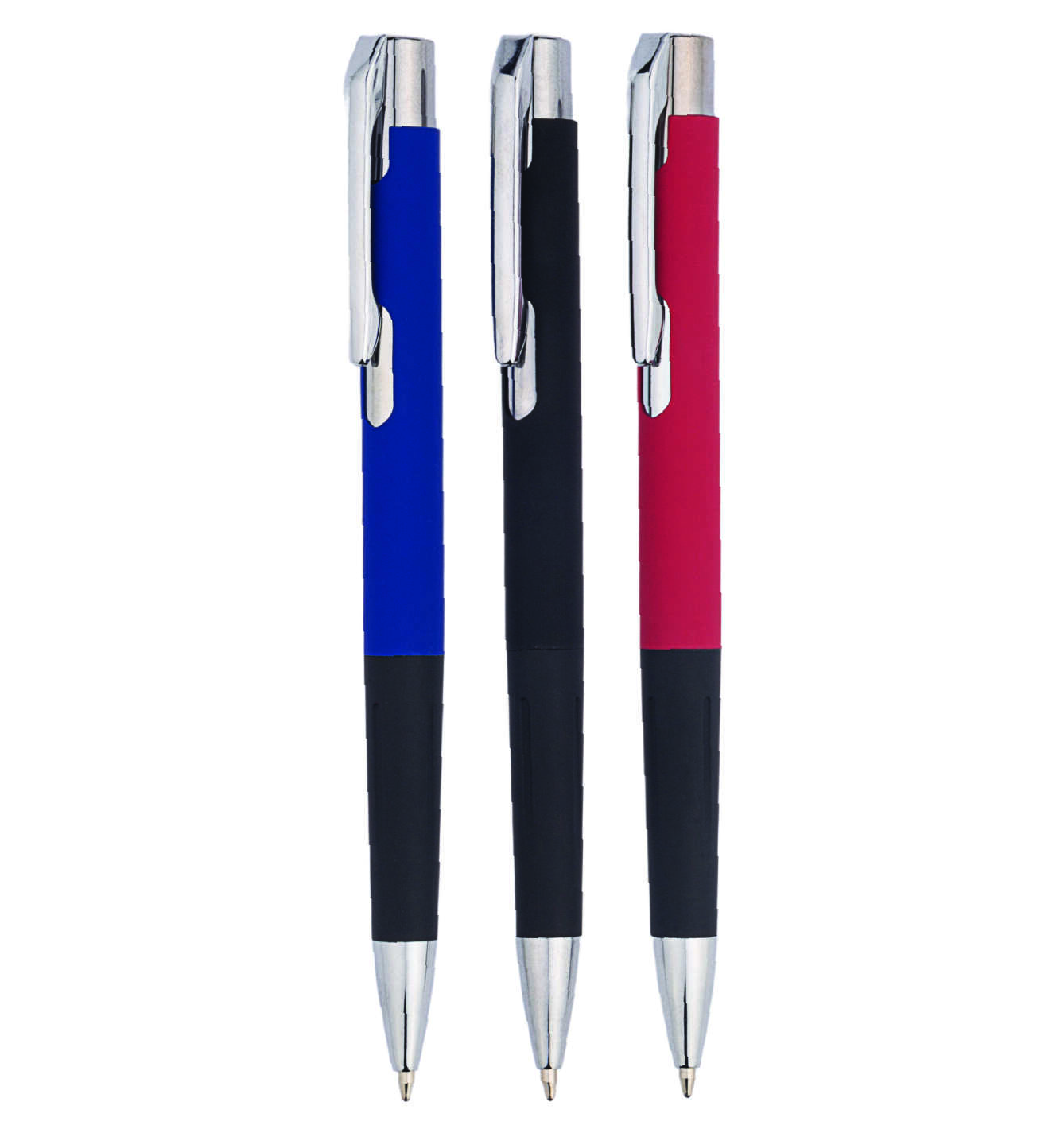 Promosyon Metal Kalem MK-360 | Rubber Tutma Alanlı Logo Baskılı Metal Kalem