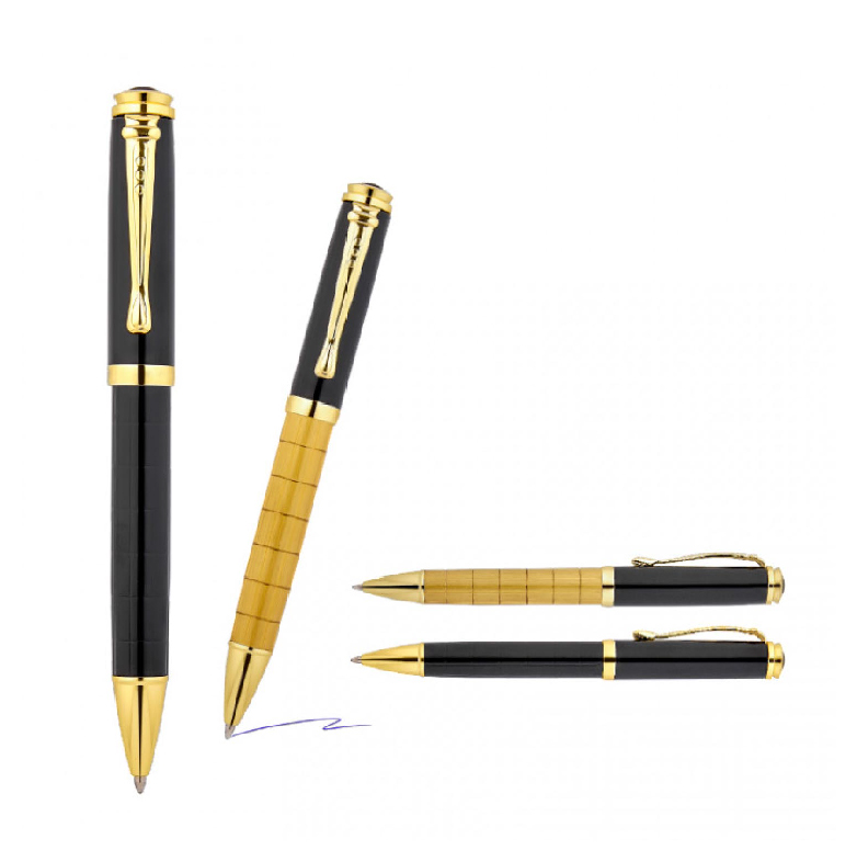 Promosyon Metal Kalem MK-500 | Gold Detaylı Premium Metal Kalem