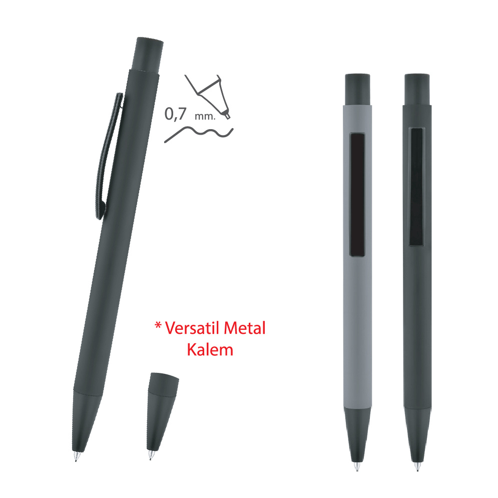 Promosyon Metal Versatil Kalem 0.7 Uç MK-200 | Logo Baskılı Premium Mekanik Kalem