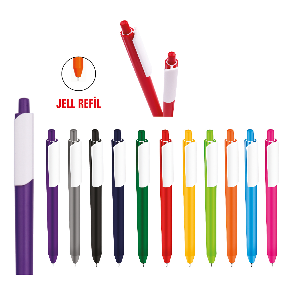 Promosyon Plastik Kalem (Jell Kalem) PLS-119 | Logo Baskılı Promosyon Kalem