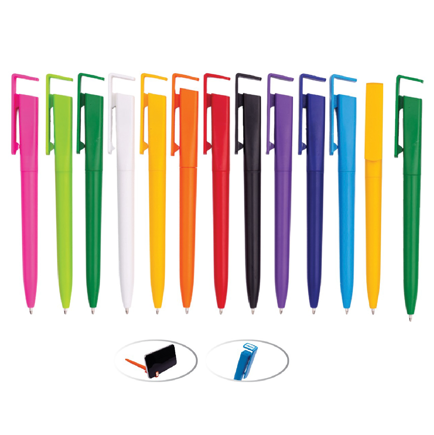 Promosyon Plastik Kalem PLS-490 | Geniş Köşeli Klips