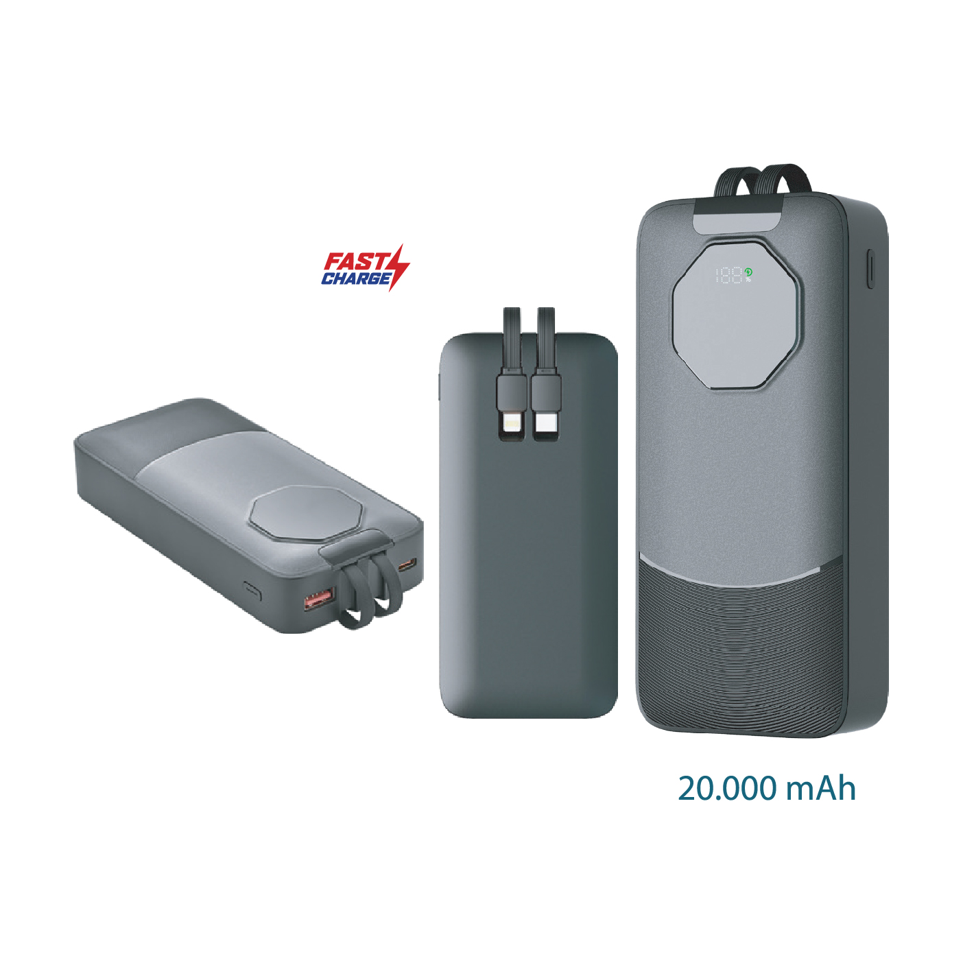 Promosyon Powerbank 20.000 mAh PB-340 | Logo Baskılı