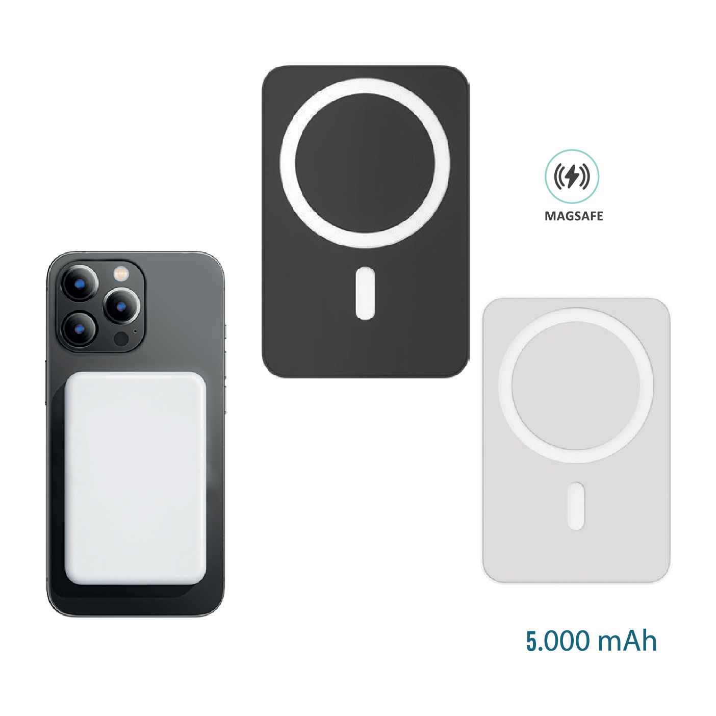 Promosyon Powerbank 5.000 mAh PB-200 | Magsafe Kablosuz Powerbank
