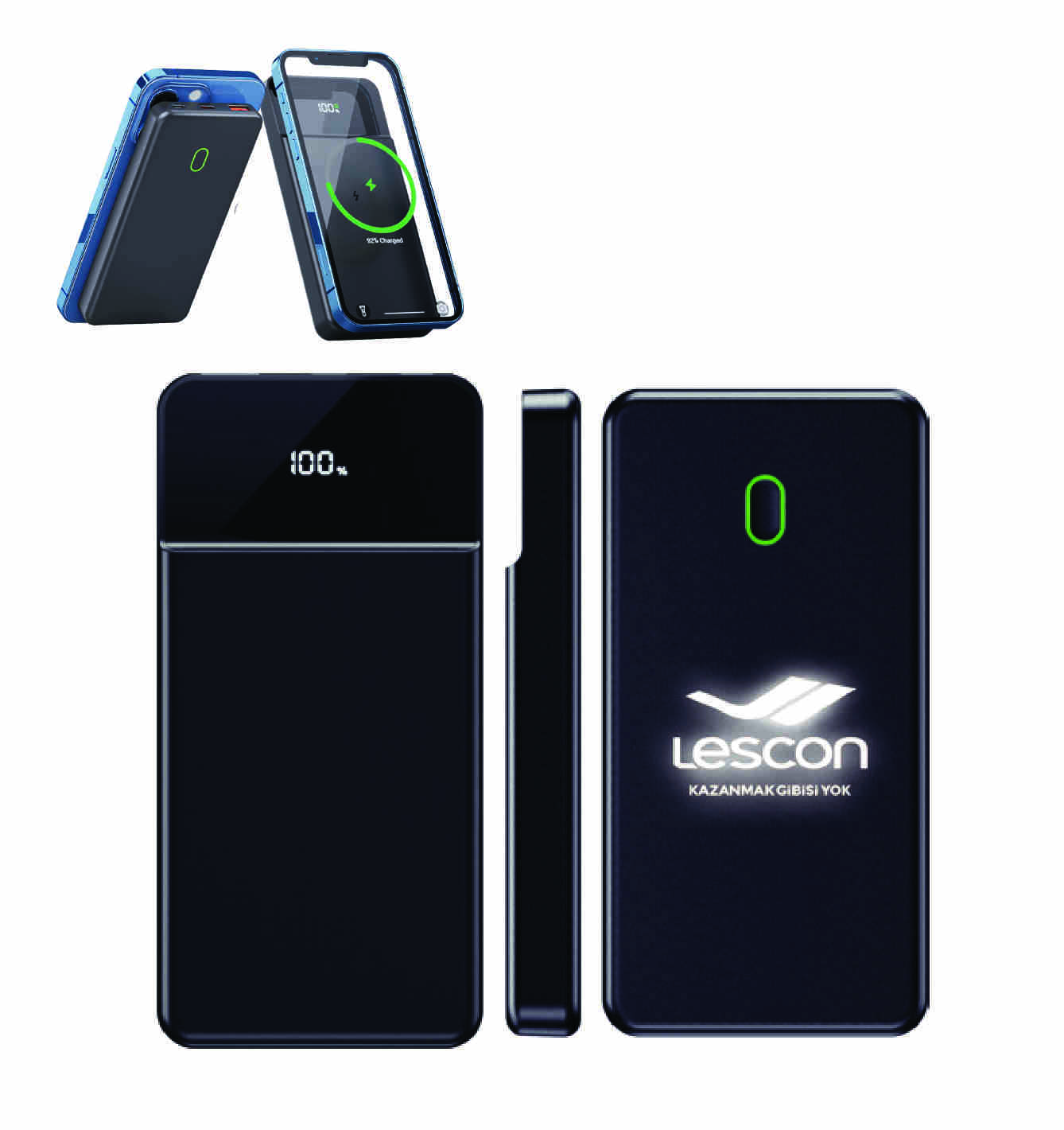 Promosyon Powerbank 8000 mAh PB-100 | Logo Baskılı Powerbank