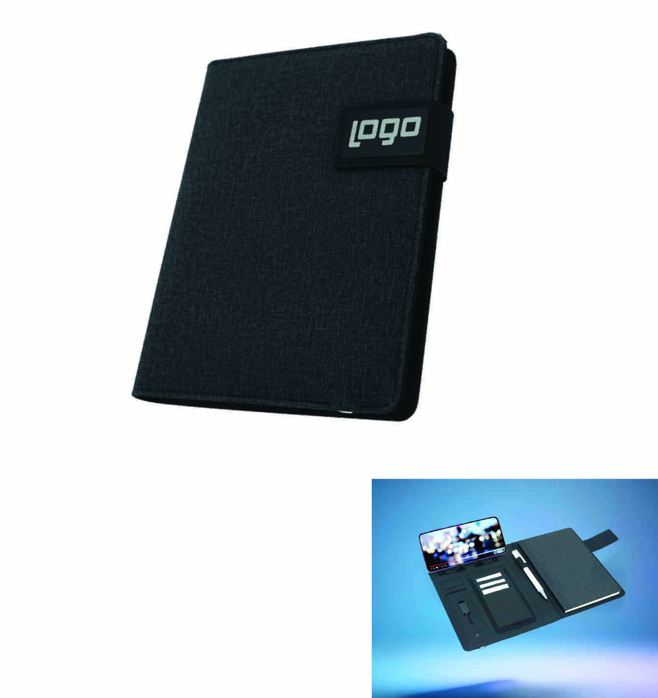 Promosyon Powerbank Organizer PB-370 (6500 mAh) | Logolu Şarjlı Organizer