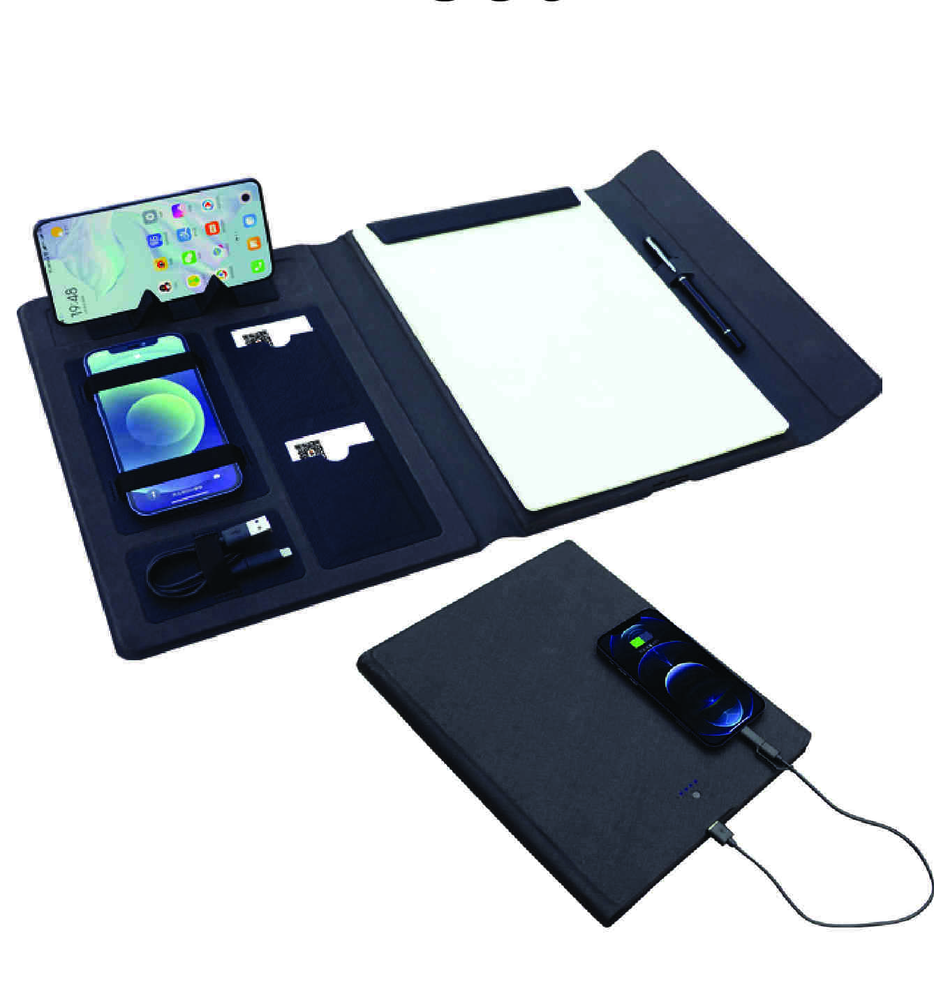 Promosyon Powerbank Organizer PB-380 (6000 mAh) | Logolu Şarjlı Organizer Defter