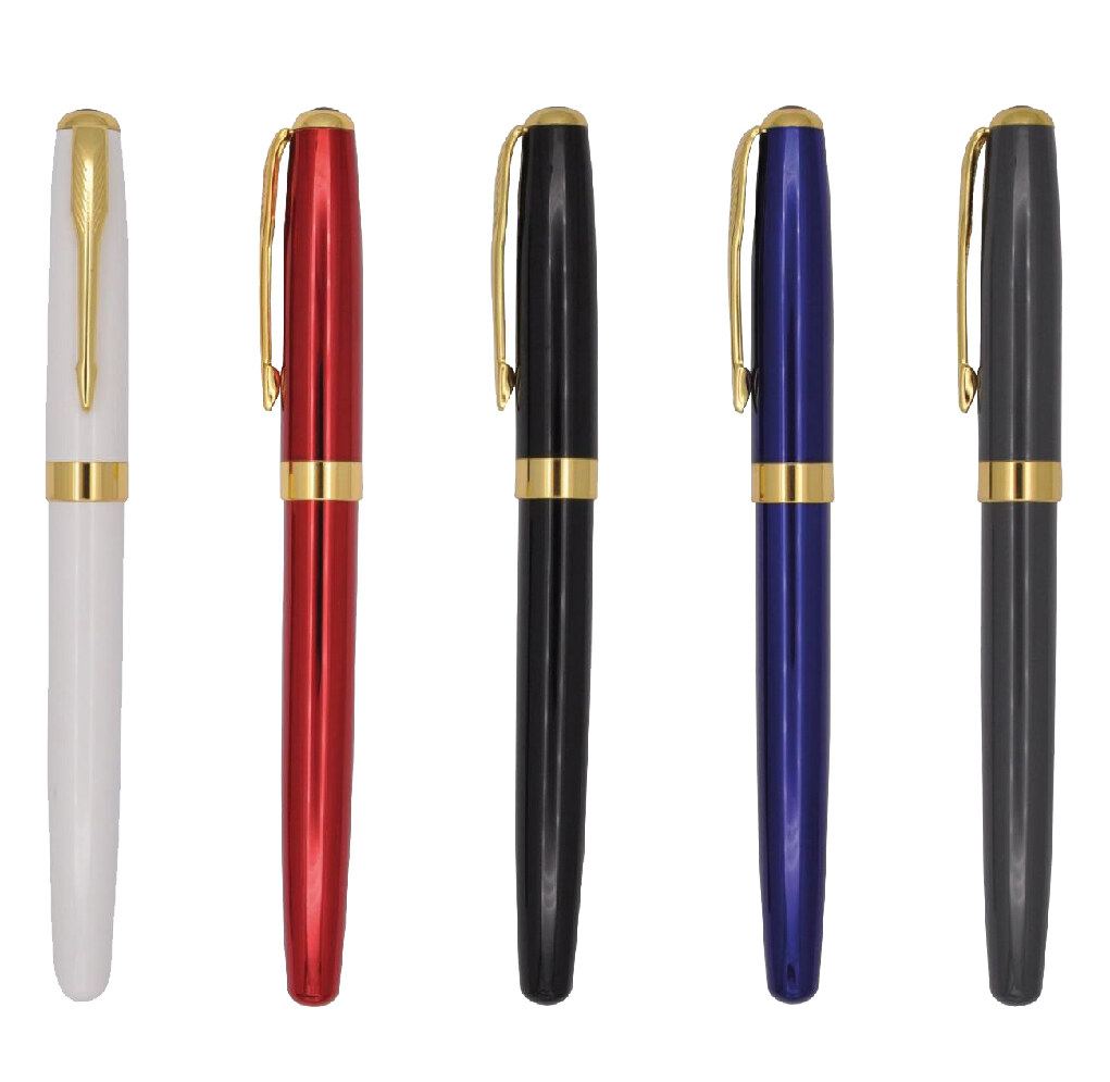 Promosyon Roller Kalem RK-170 | Gold Detaylı Şık Lazer Baskılı Kalem