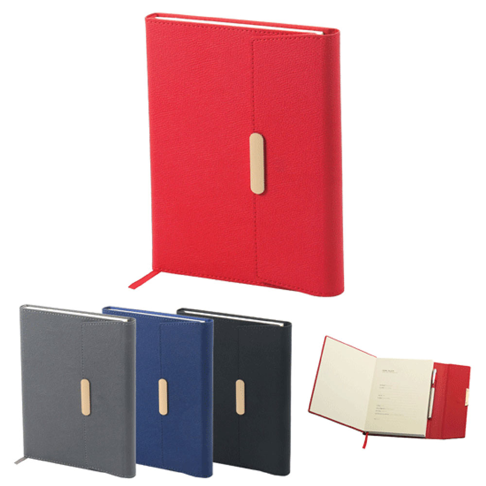Promosyon Tarihsiz Defter TD-103 | 14,5x21 Metal Detaylı Kurumsal Defter