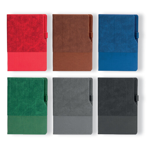 Promosyon Tarihsiz Defter TD-116 | 14,5x21 Termo Deri Kalem Tutuculu