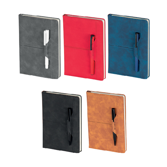 Promosyon Tarihsiz Defter TD-125 | 15x21 Kalem Yuvalı Premium Defter