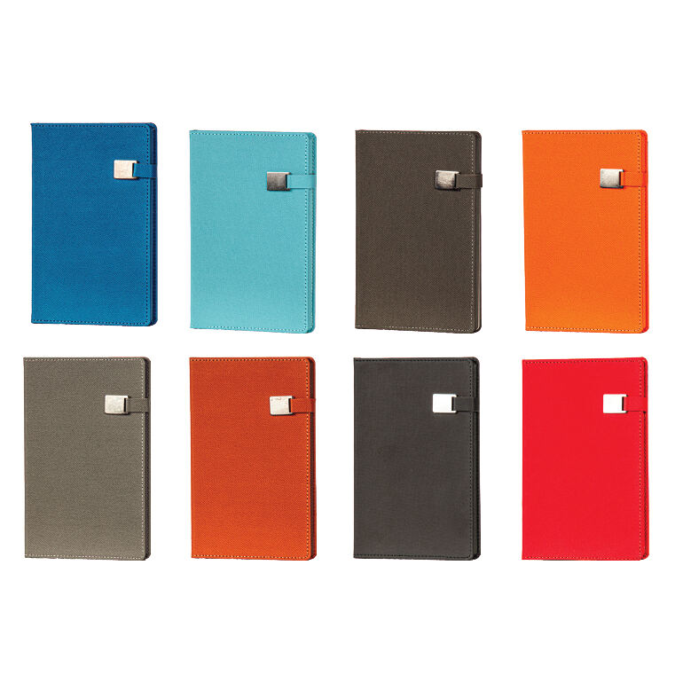 Promosyon Tarihsiz Defter TD-165 | 13x21 cm Termo PU Metal Tokalı Defter