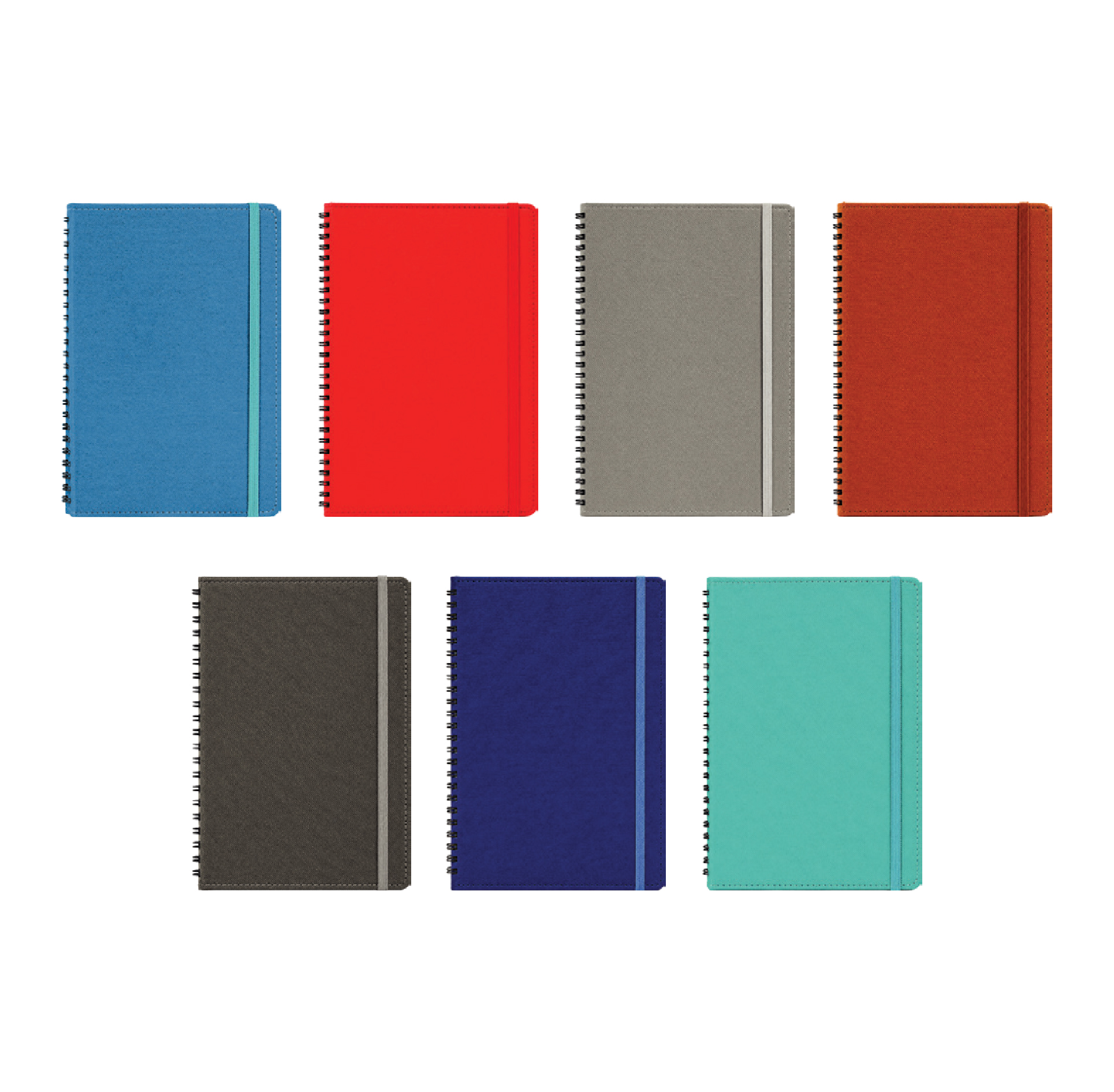Promosyon Tarihsiz Defter TD-170 | 15x21,5 cm Gizli Spiralli Termo Deri Defter