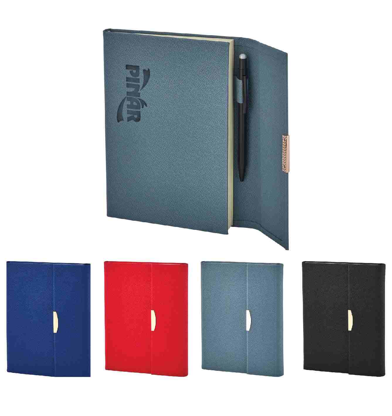 Promosyon Tarihsiz Defter TD-300 | Kalem Yuvalı Kapaklı Logo Baskılı Premium Defter