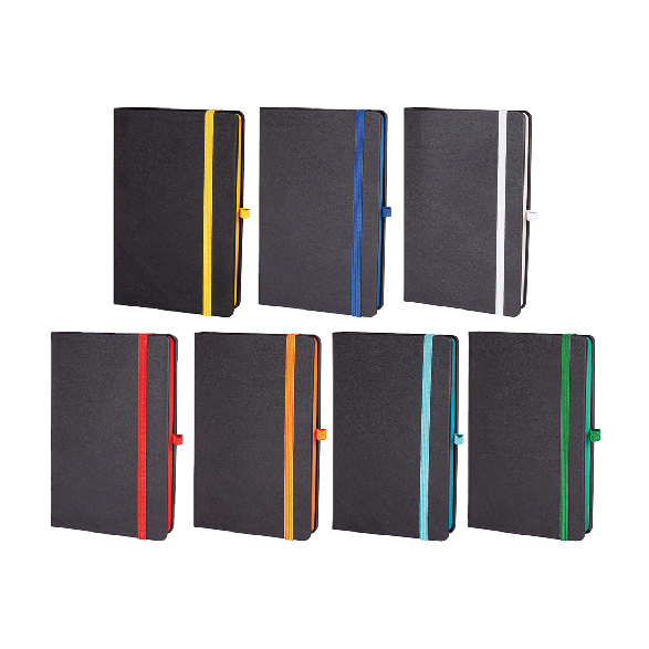 Promosyon Tarihsiz Defter TD-330 | Renkli Kenarlı Lazer Kazıma Logo Baskılı Premium Defter