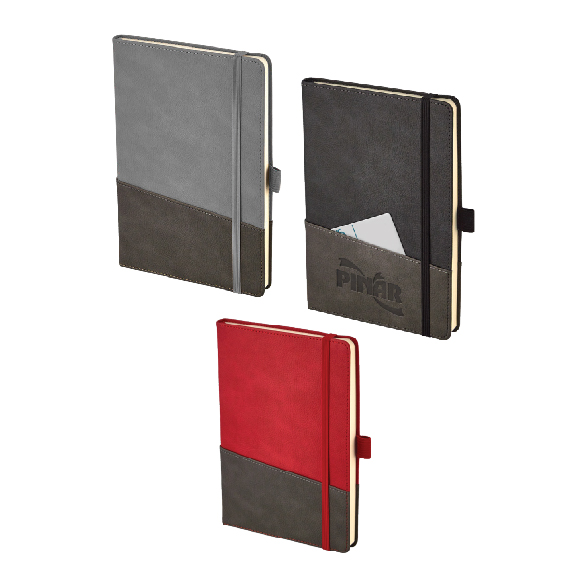 Promosyon Tarihsiz Defter TD-350 | Cepli Kapaklı Çift Renk Logo Baskılı Premium Defter