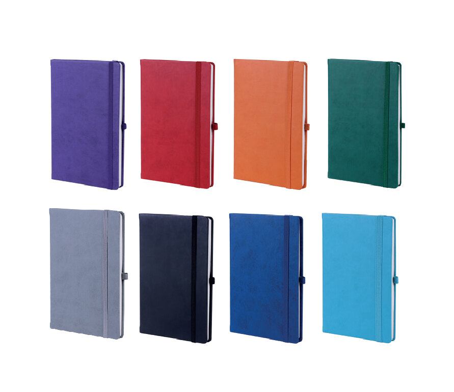 Promosyon Tarihsiz Defter TD-390 | Termo Deri Kalem Tutuculu Logo Baskılı Defter