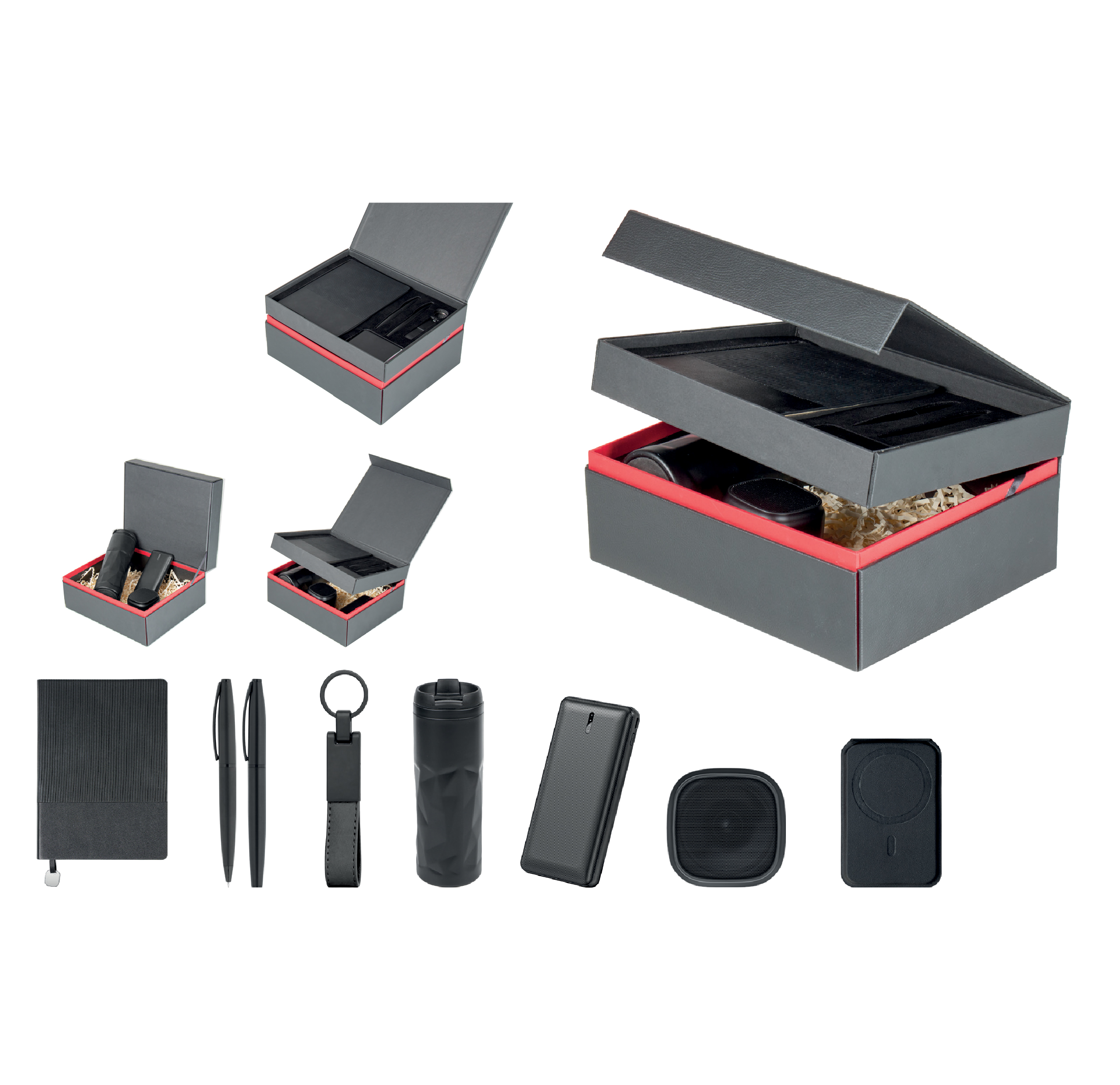 Promosyon VIP Set VIP-140 | Termos, Powerbank ve MagSafe Cüzdanlı Kurumsal Hediye Seti