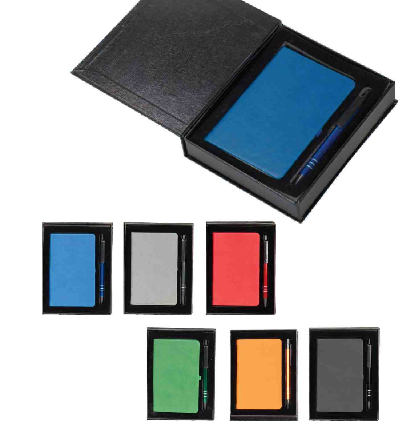 Promosyon VIP Set VIP-420 | 9x14 Defter ve Metal Kalemli Özel Kutulu Kurumsal Hediye Seti